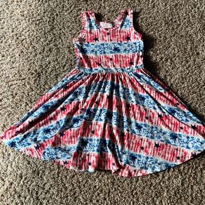 VGUC Dot Dot Smile sleeveless tank patriotic dress 5/6
